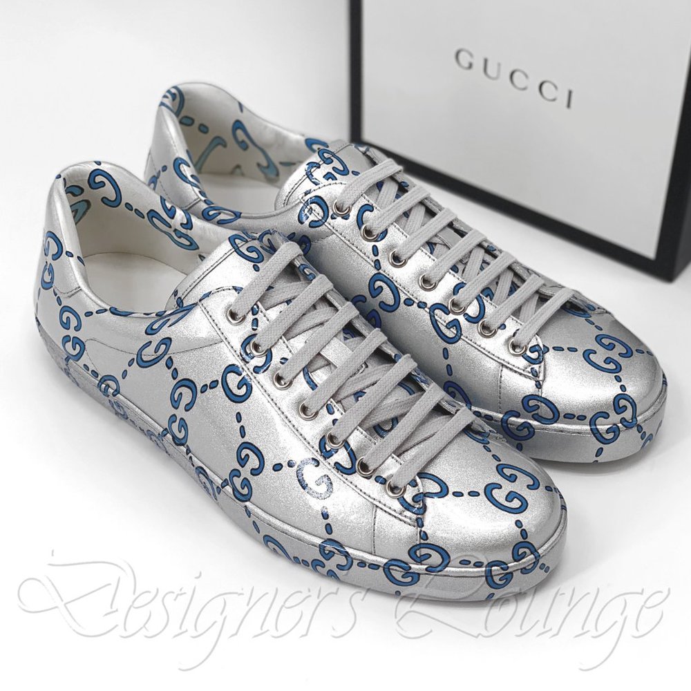 ⚡️SOLD! NIB GUCCI Ace GG Ghost Leather Sneakers - Picture 9 of 10